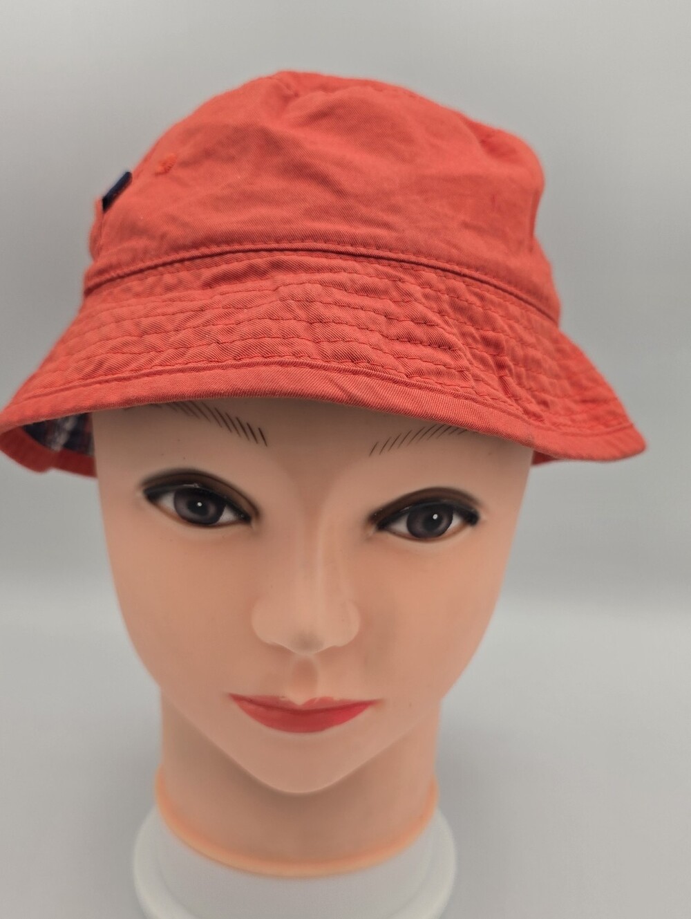 PLC Kids Reversible Plaid/Orange Bucket Hat